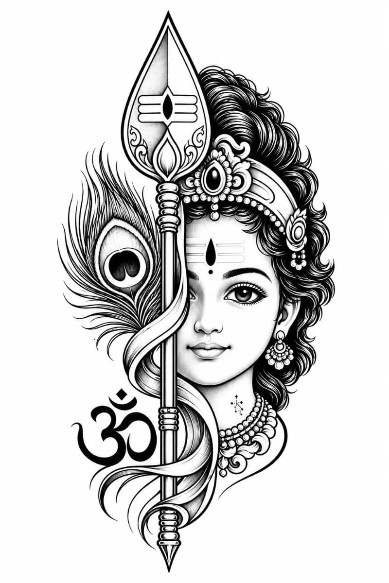 Fabric sticker - Murugar 