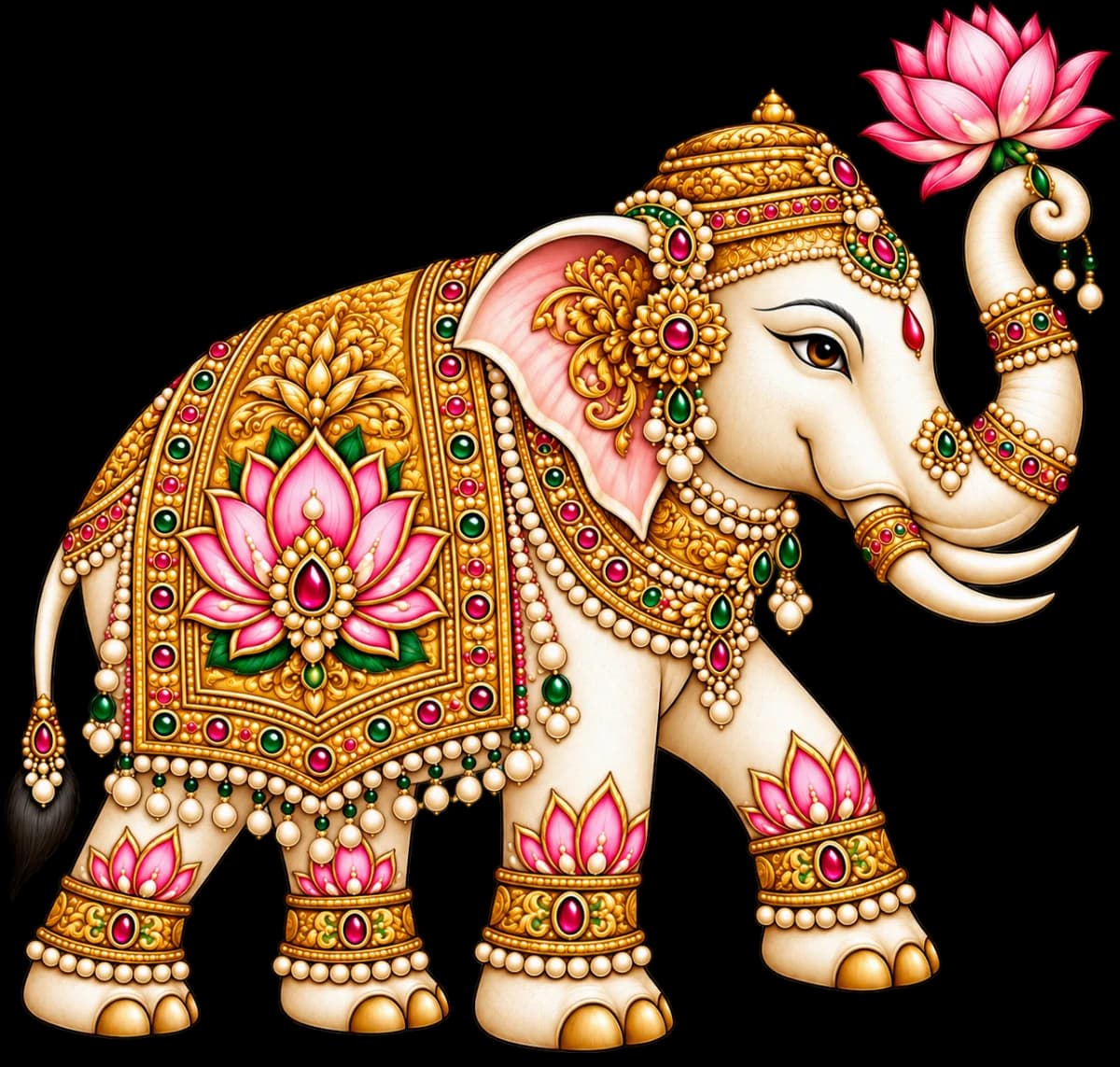 Fabric sticker - Royal elephant 