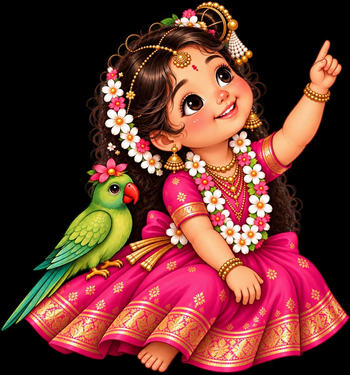 Fabric stickers - Andal cute — image 1
