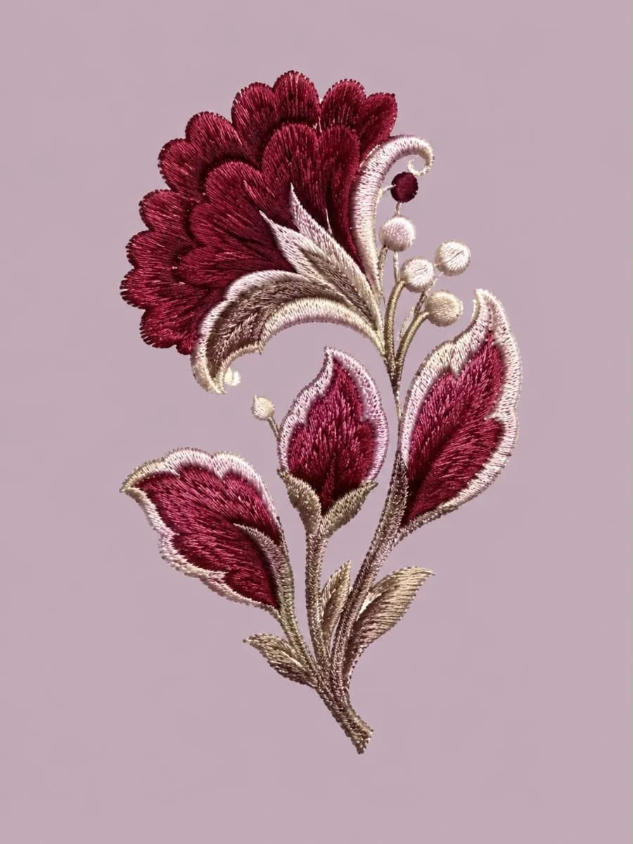 Fabric sticker - 3d embroidery 