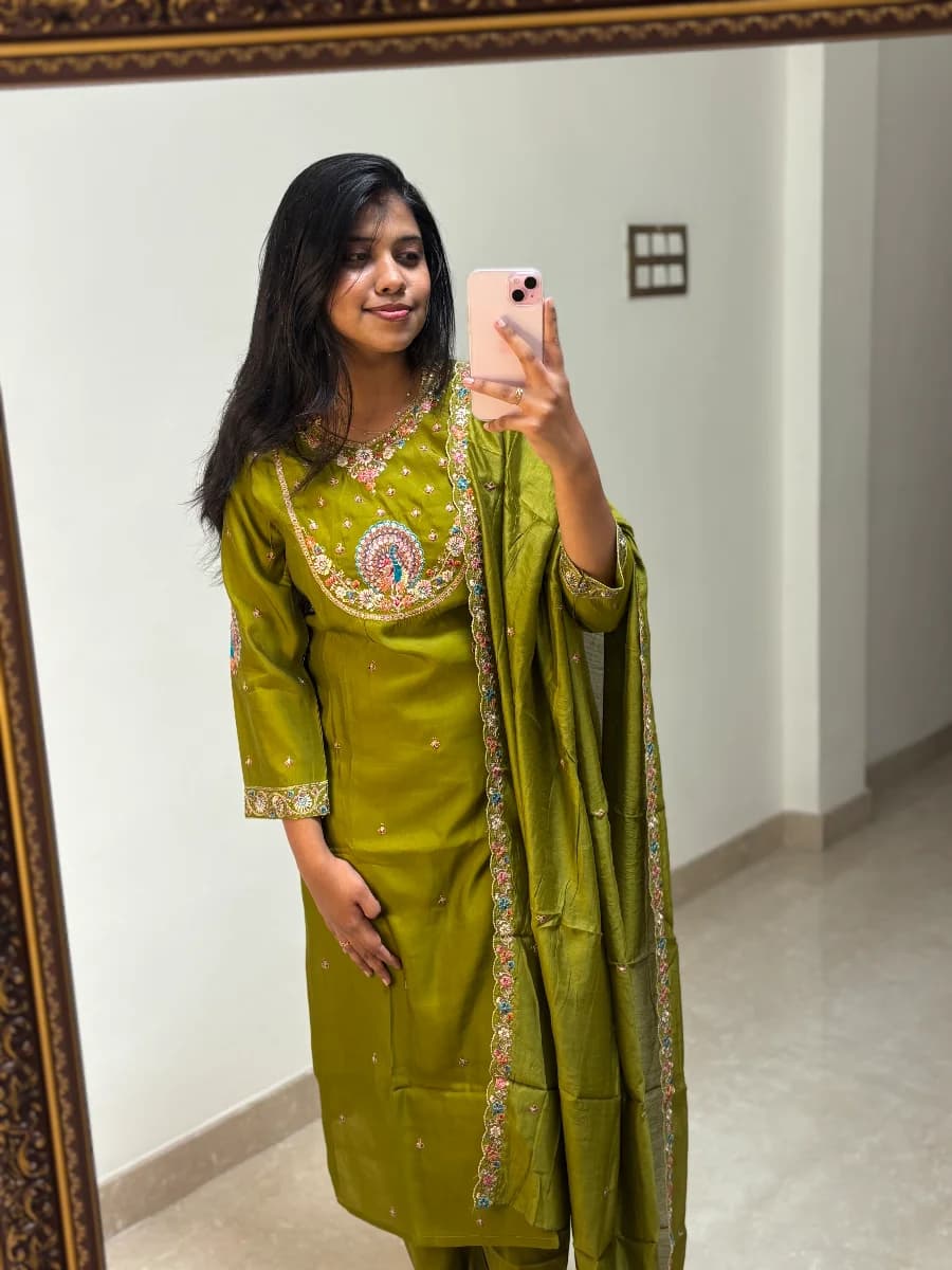 Meenakari 3 pcs Salwar set  thumbnail 2